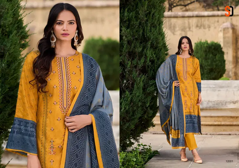 Bin Saeed Vol 12 By Shraddha Designer Cotton Dress Material Wholesale In India